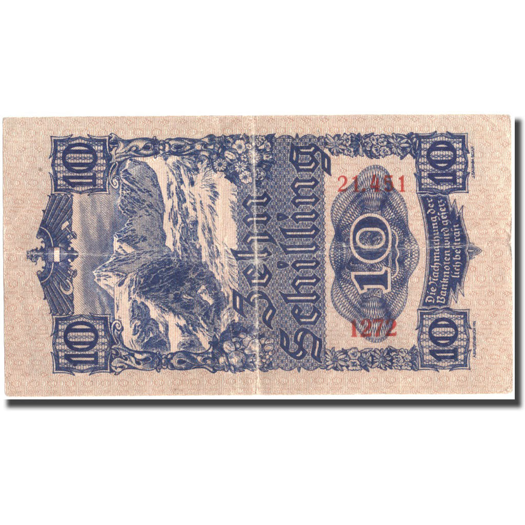 Banknote, Austria, 10 Schilling, 1945, 1945-05-29, KM:114, VF(30-35)