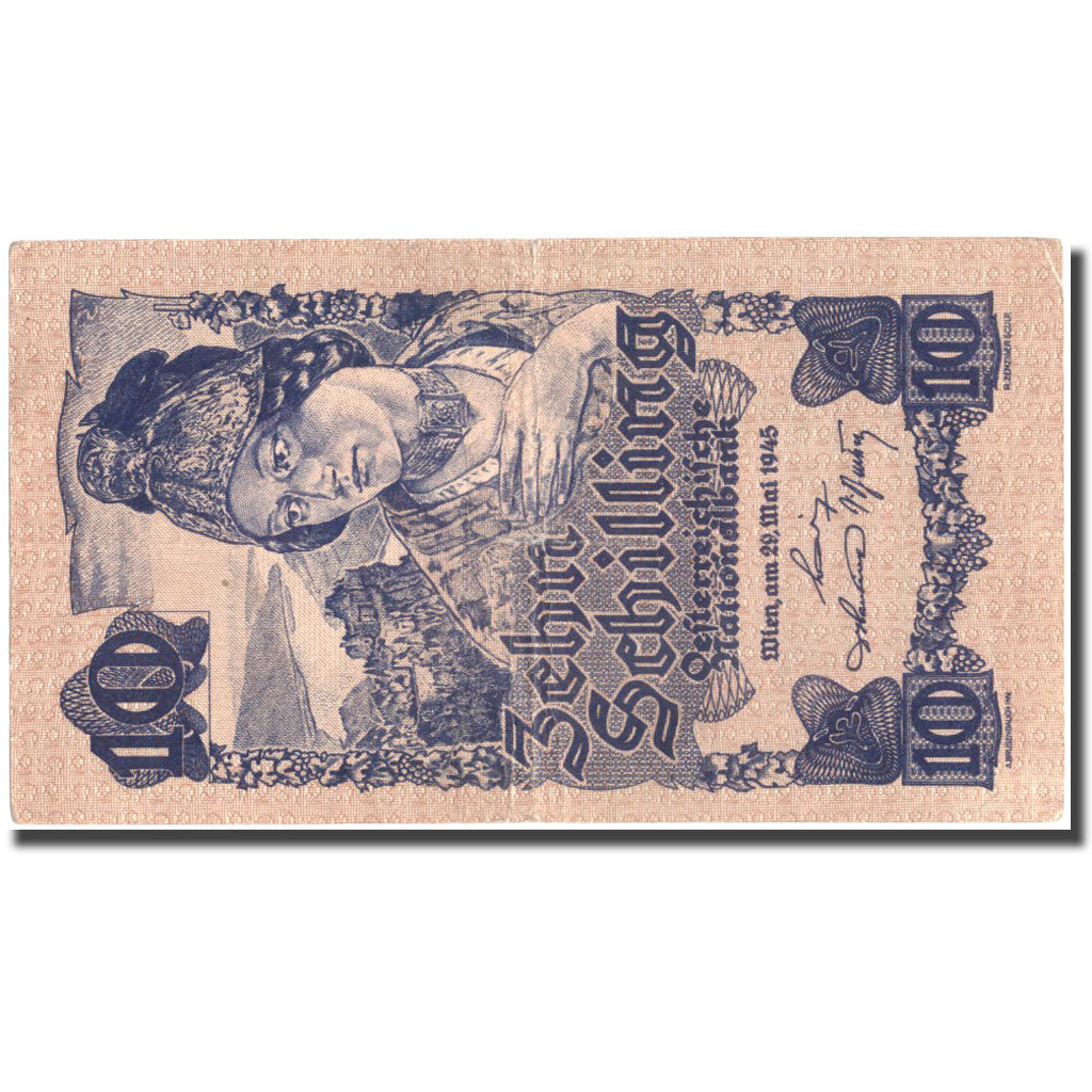 Banknote, Austria, 10 Schilling, 1945, 1945-05-29, KM:114, EF(40-45)