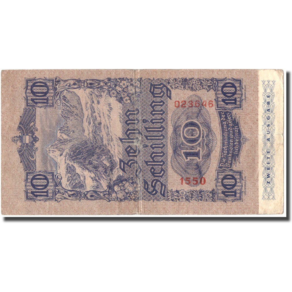 Banknote, Austria, 10 Schilling, 1945, 1945-05-29, KM:115, VF(30-35)