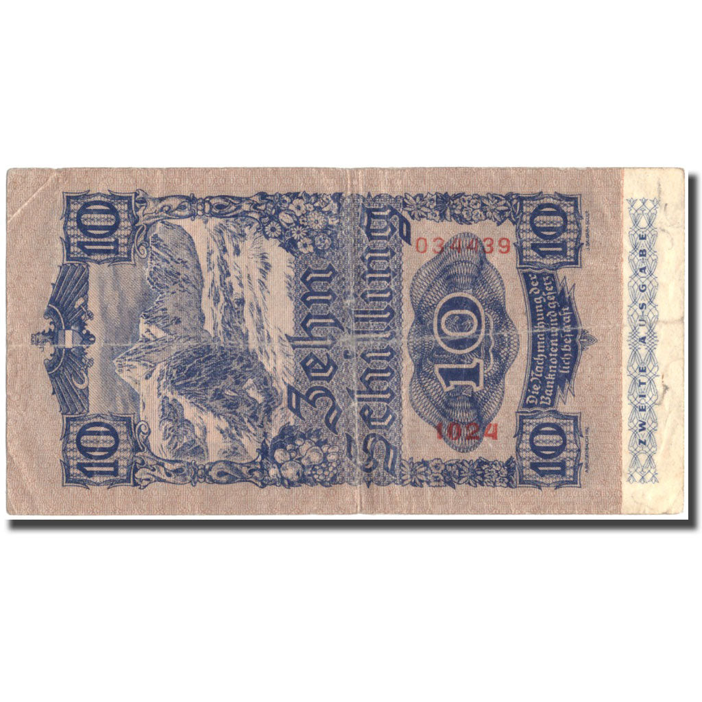Banknote, Austria, 10 Schilling, 1945, 1945-05-29, KM:115, VF(30-35)