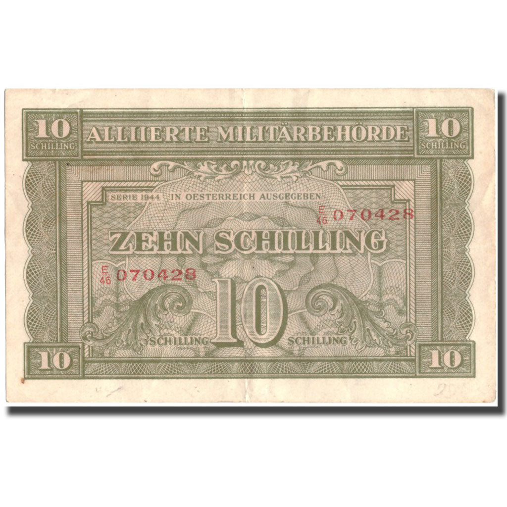 Geldschein, Österreich, 10 Schilling, 1944, 1944, KM:106, SS