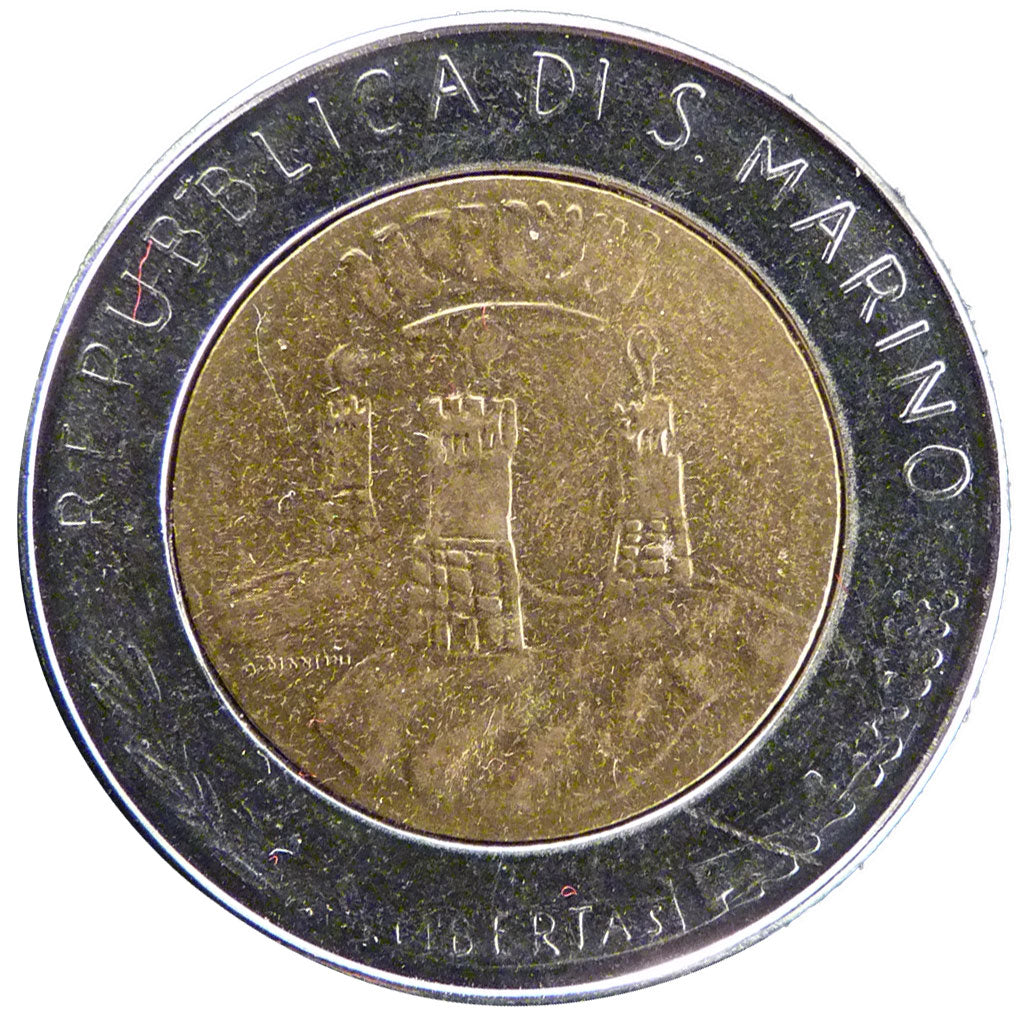 San Marino, 500 Lire, 1982, KM #140, MS(60-62), Aluminium-Bronze and Nickel,...