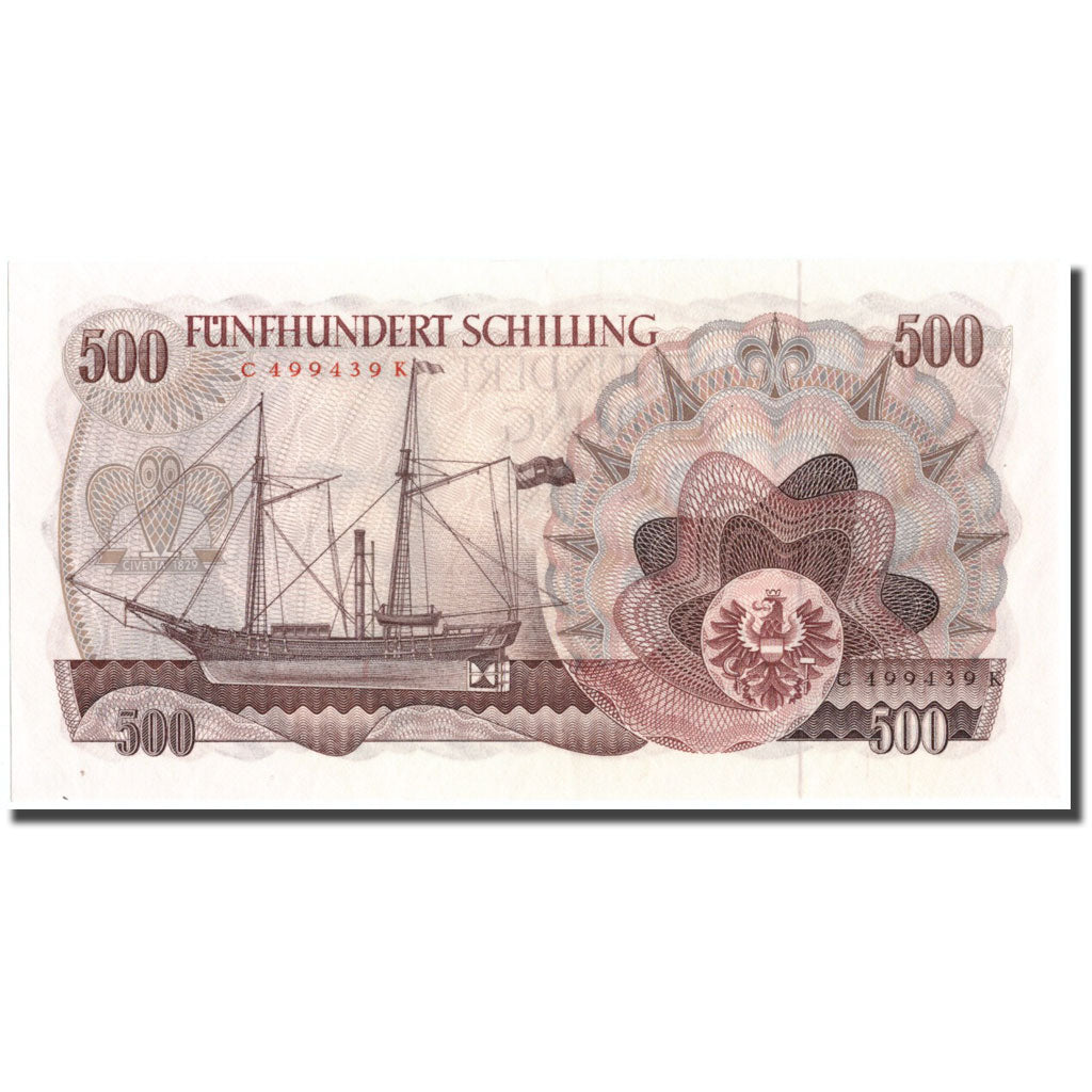 Geldschein, Österreich, 500 Schilling, 1965, 1965-04-01, KM:139a, UNZ-