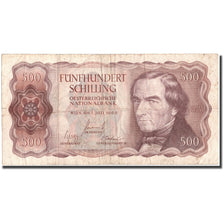 Banknote, Austria, 500 Schilling, 1965, 1965-07-01, KM:139a, VF(30-35)