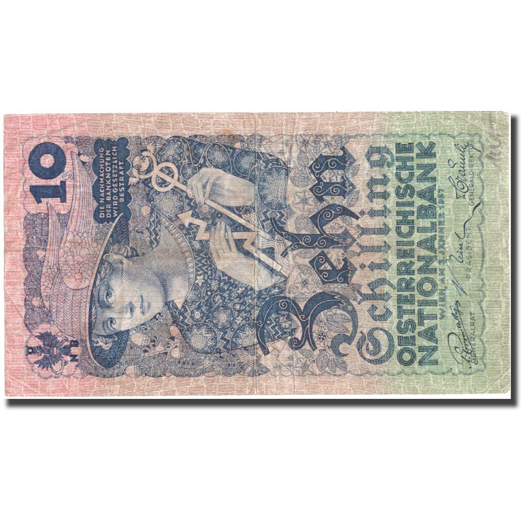 Banknote, Austria, 10 Schilling, 1927, 1927-01-03, KM:94, VF(20-25)