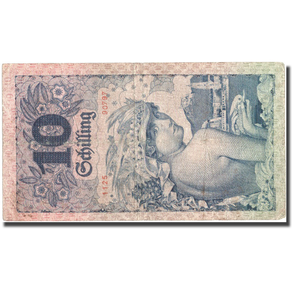 Banknote, Austria, 10 Schilling, 1927, 1927-01-03, KM:94, VF(20-25)