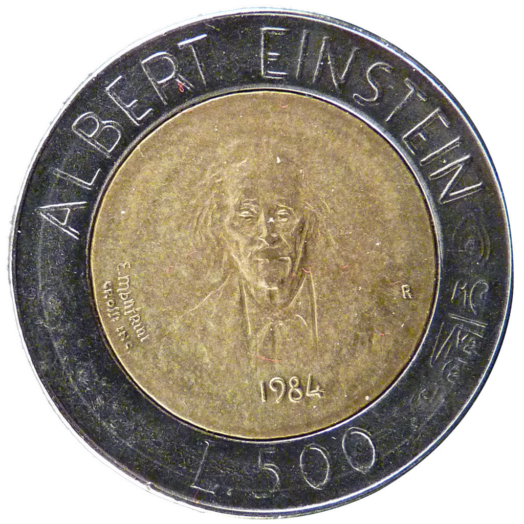 San Marino, 500 Lire, 1984, KM #167, AU(55-58), Aluminium-Bronze and Nickel,...