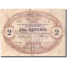 Banknote, Montenegro, 2 Perpera, 1914, 1914, KM:16, VF(30-35)