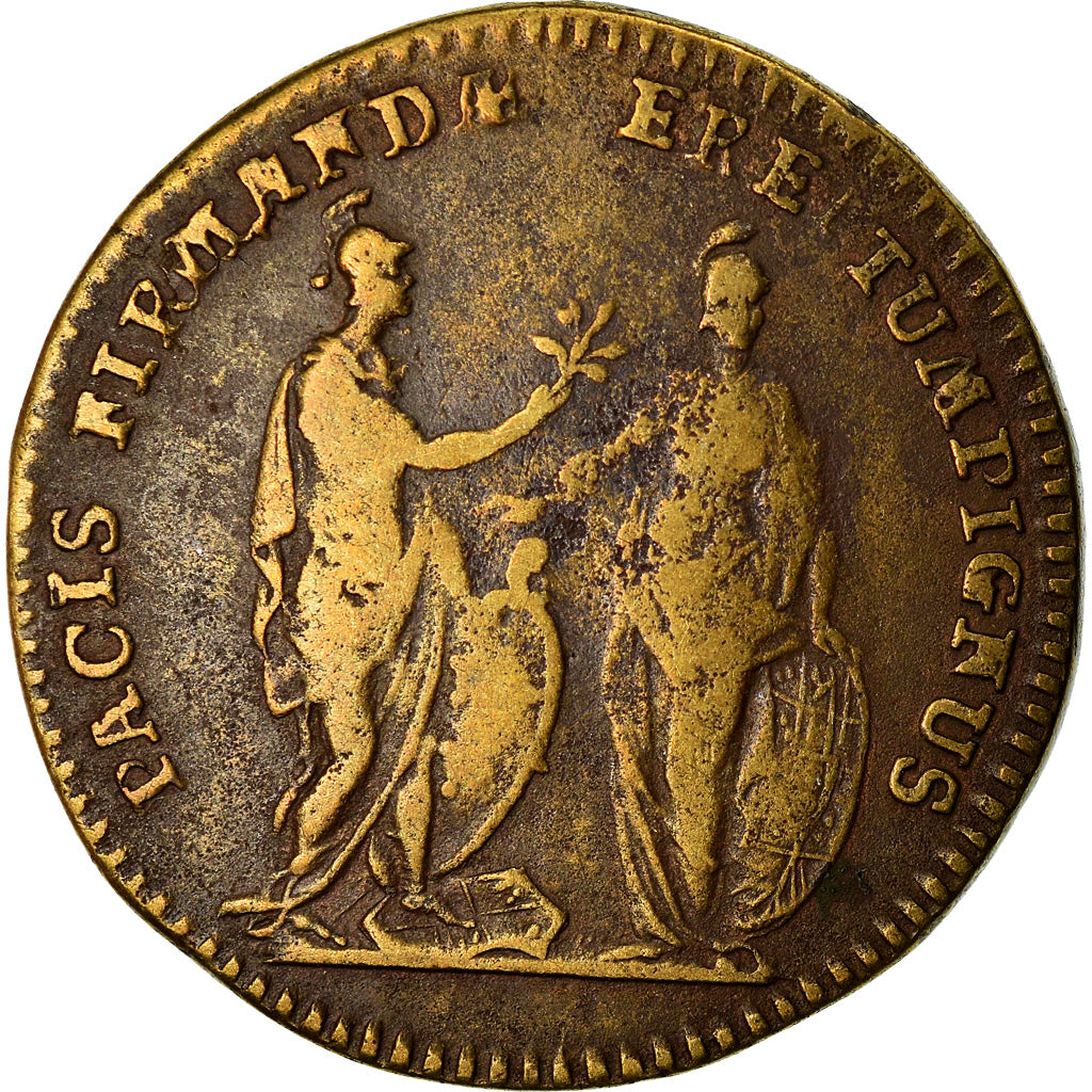 France, Token, Louis XV, Prise de Fontarabie, History, VF(30-35), Copper