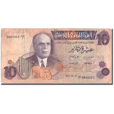 Banknote, Tunisia, 10 Dinars, 1973, 1973-10-15, KM:72, VF(30-35)