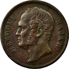 Munten, Sarawak, James Brooke, Cent, 1863, FR+, Koper, KM:3