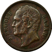 Monnaie, Sarawak, James Brooke, Cent, 1863, TB+, Cuivre, KM:3