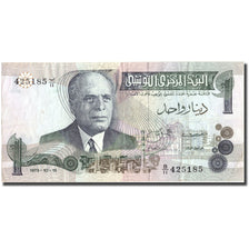 Banknote, Tunisia, 1 Dinar, 1973, 1973-10-15, KM:70, EF(40-45)