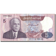 Banknote, Tunisia, 5 Dinars, 1983, 1983-11-03, KM:79, EF(40-45)