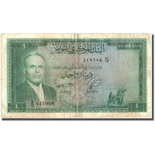 Banknote, Tunisia, 1 Dinar, KM:58, VF(20-25)