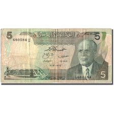 Banknote, Tunisia, 5 Dinars, 1972, 1972-08-03, KM:68a, VF(20-25)