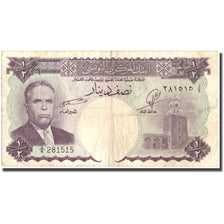 Banknot, Tunisia, 1/2 Dinar, Undated, KM:57, EF(40-45)