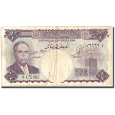 Geldschein, Tunesien, 1/2 Dinar, KM:57, SGE+