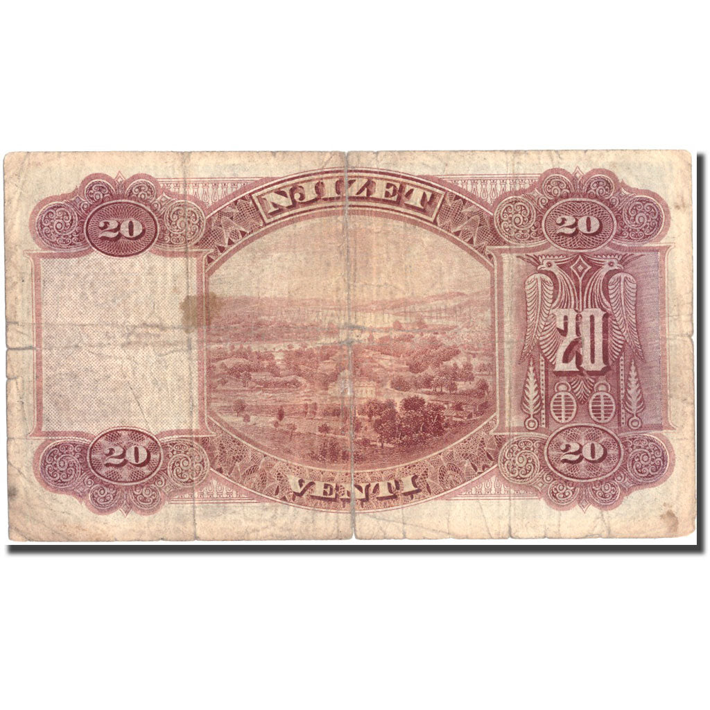 Geldschein, Albania, 20 Franka Ari, KM:12b, S