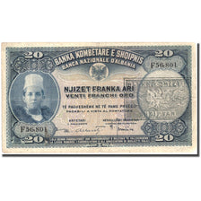 Geldschein, Albania, 20 Franka Ari, KM:12b, SS