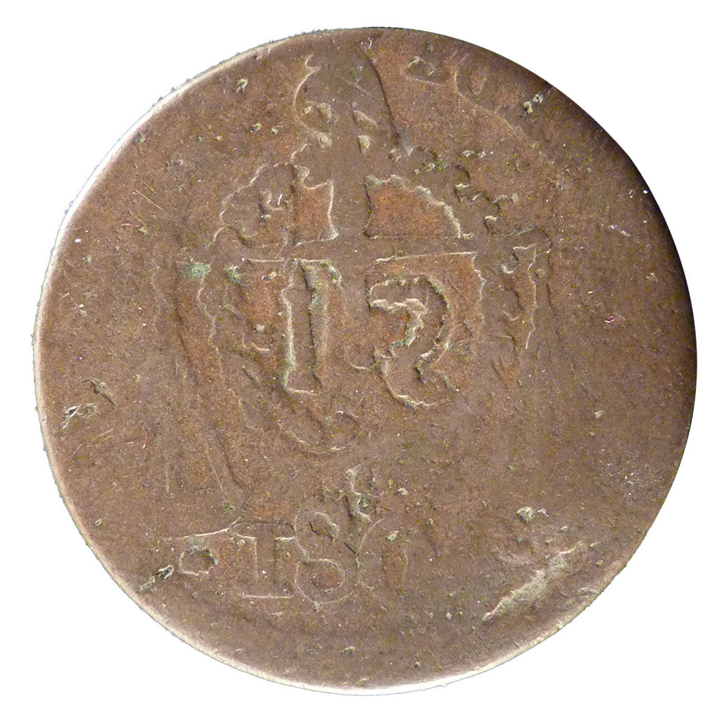 Saint-Domingue (Haiti), 1 Sou, 1801, B, Bronzo, Lecompte:12