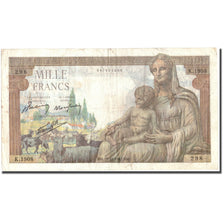 France, 1000 Francs, 1 000 F 1942-1943 ''Déesse Déméter'', 1942, 1942-11-19