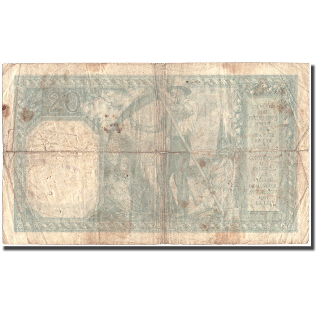 Frankreich, 20 Francs, 20 F 1916-1919 ''Bayard'', 1918, 1918-06-03, SGE+