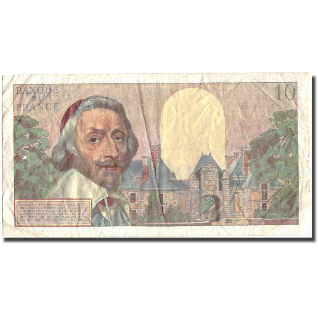 France, 10 Nouveaux Francs, 10 NF 1959-1963 ''Richelieu'', 1960, 1960-02-04