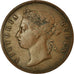Moneda, Colonias del Estrecho, Victoria, Cent, 1886, MBC+, Bronce, KM:9a