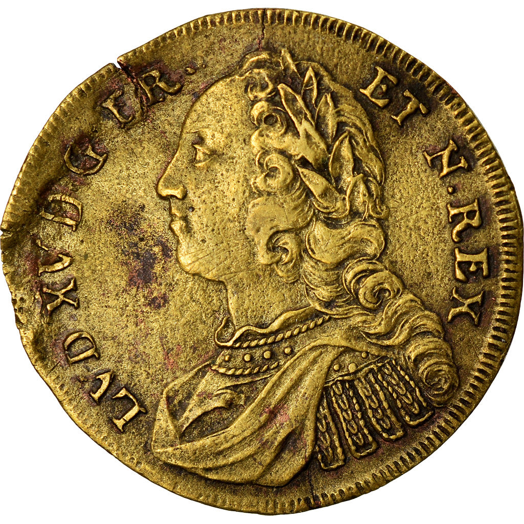 Francia, Token, Louis XV, Prise de Fontarabie, History, BB, Rame