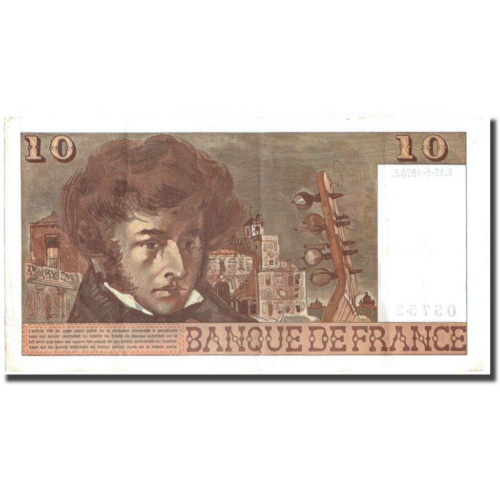 France, 10 Francs, 10 F 1972-1978 ''Berlioz'', 1975, 1975-05-15, AU(50-53)