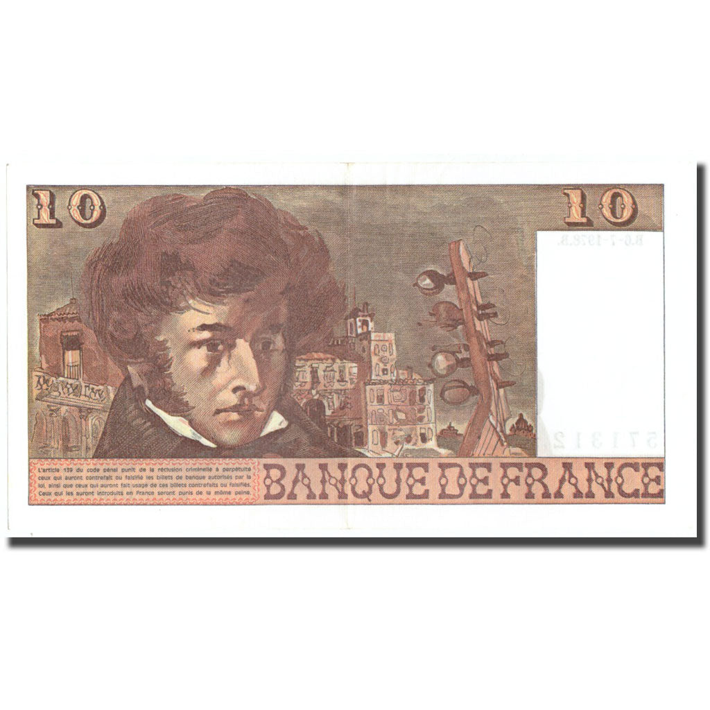 Frankrijk, 10 Francs, 10 F 1972-1978 ''Berlioz'', 1978, 1978-07-06, SUP