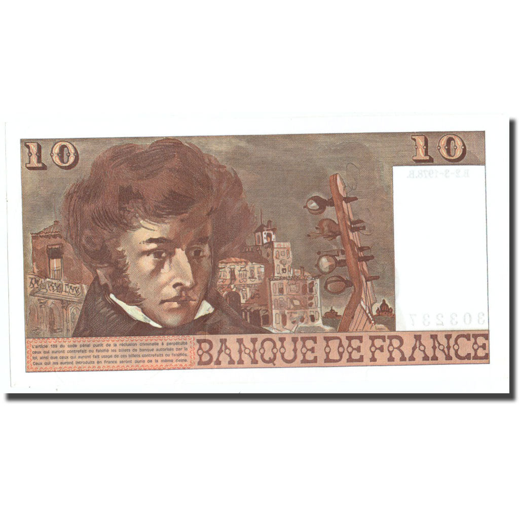 France, 10 Francs, 10 F 1972-1978 ''Berlioz'', 1978, 1978-03-02, UNC(60-62)