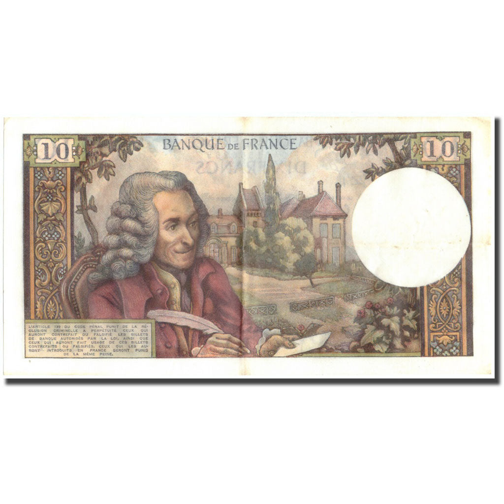 Francia, 10 Francs, 10 F 1963-1973 ''Voltaire'', 1965, 1965-06-03, MBC+