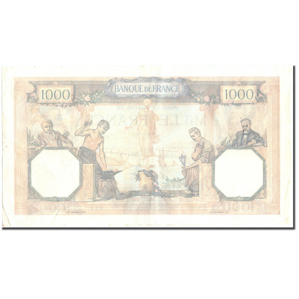 Frankreich, 1000 Francs, 1 000 F 1927-1940 ''Cérès et Mercure'', 1940