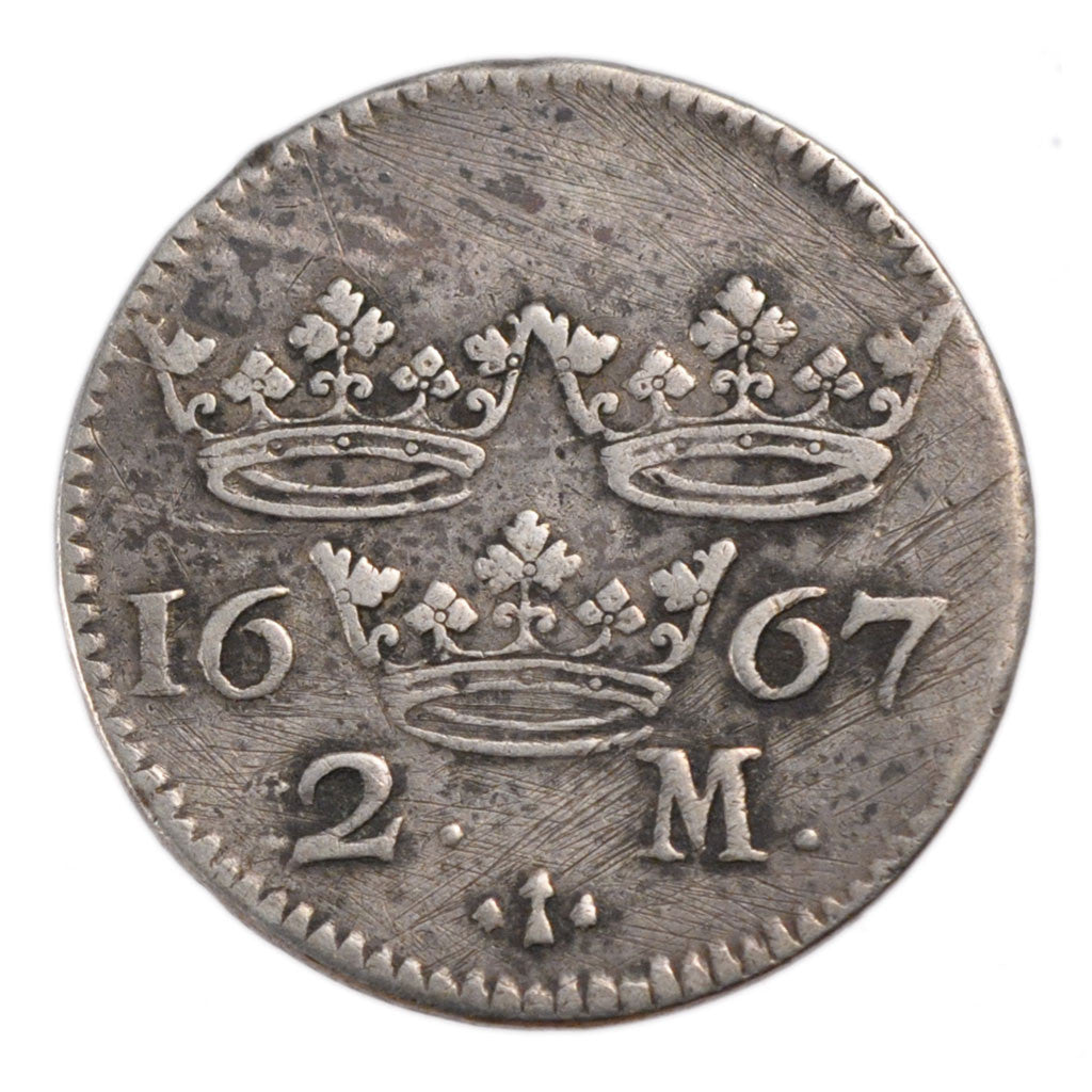 Charles XI, Suède, 2 Mark