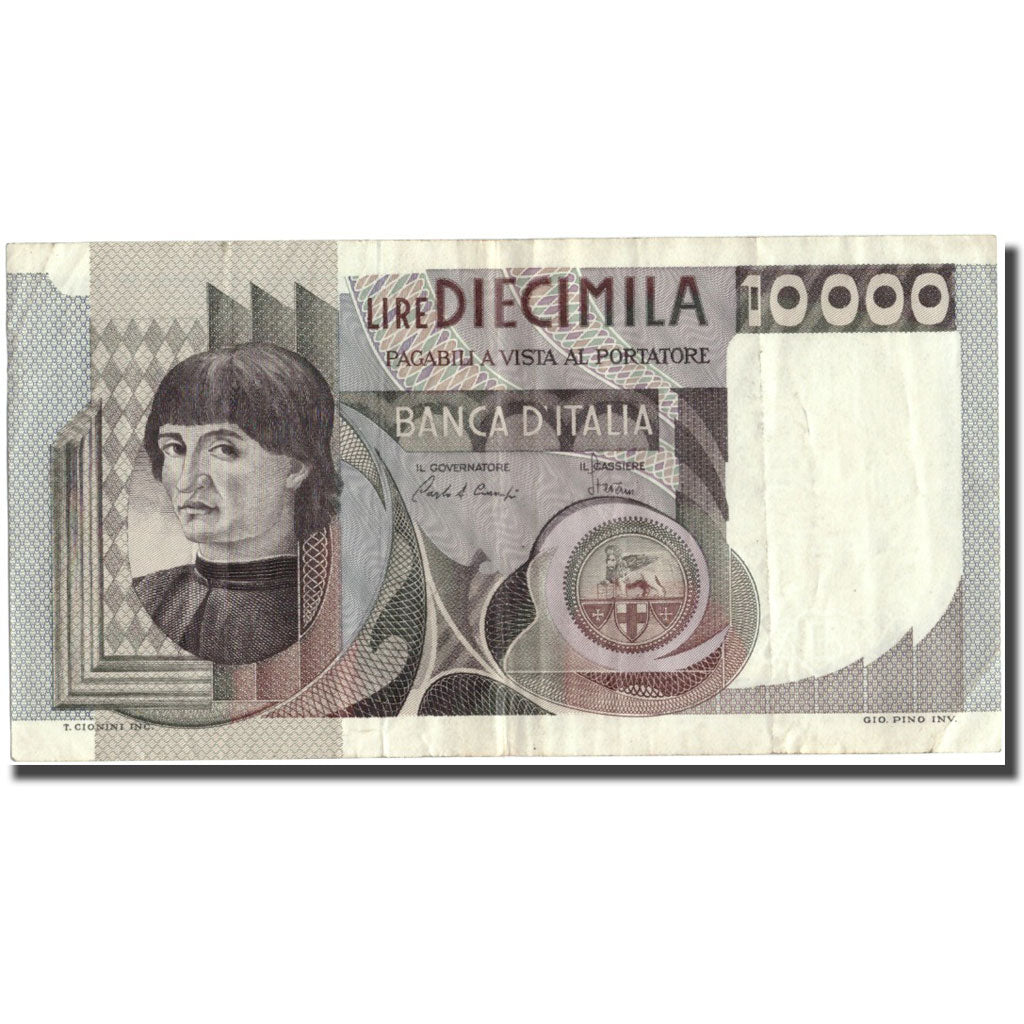 Banknote, Italy, 10,000 Lire, 1982, 1982, KM:106b, EF(40-45)