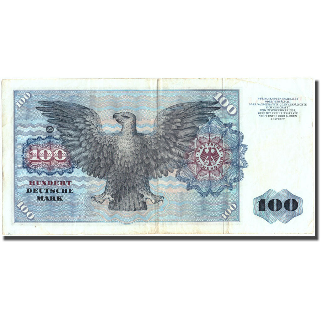 Billet, République fédérale allemande, 100 Deutsche Mark, 1980, 1980, KM:34c