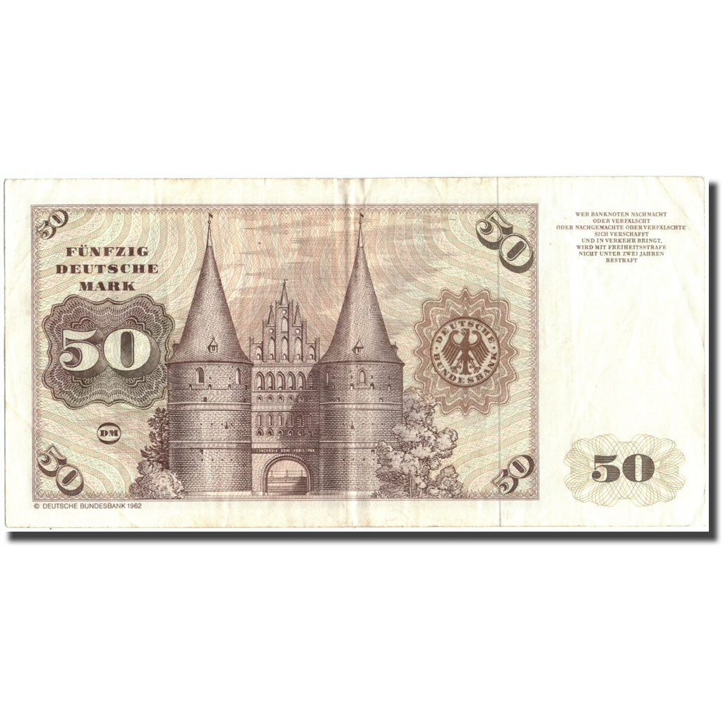 Banknote, GERMANY - FEDERAL REPUBLIC, 50 Deutsche Mark, 1980, 1980, KM:33d