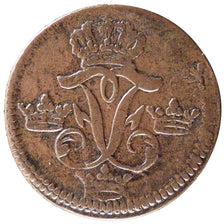 SWEDEN, Ore, S.M., 1748, KM #416.1, EF(40-45), Copper, 12.50