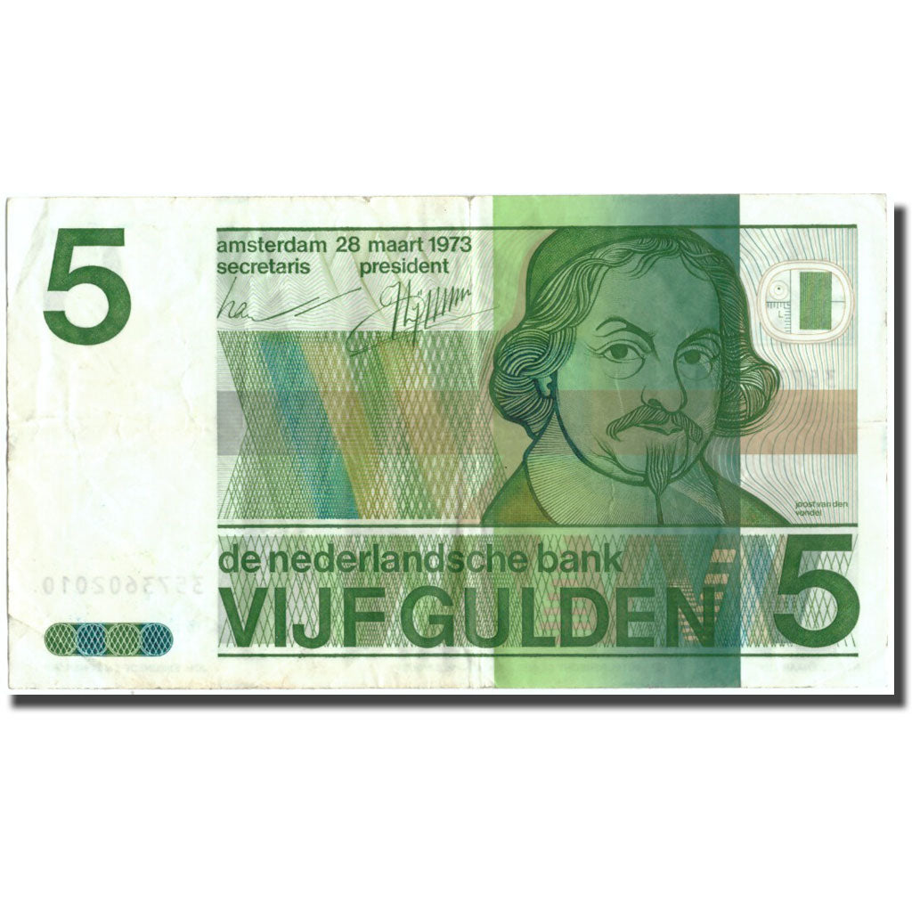 Geldschein, Niederlande, 5 Gulden, 1973, 1973, KM:95a, SS