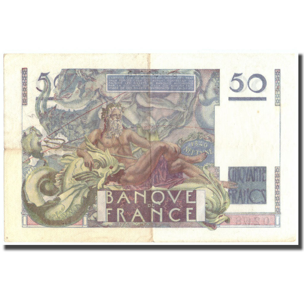 France, 50 Francs, 50 F 1946-1951 ''Le Verrier'', 1950, 1950-08-24, TTB