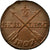 Moneda, Suecia, Gustaf IV Adolf, 1/2 Skilling, 1807, EBC, Cobre, KM:565