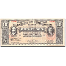 Banknote, Mexico - Revolutionary, 10 Pesos, 1915, 1915-06, KM:S534b, AU(55-58)