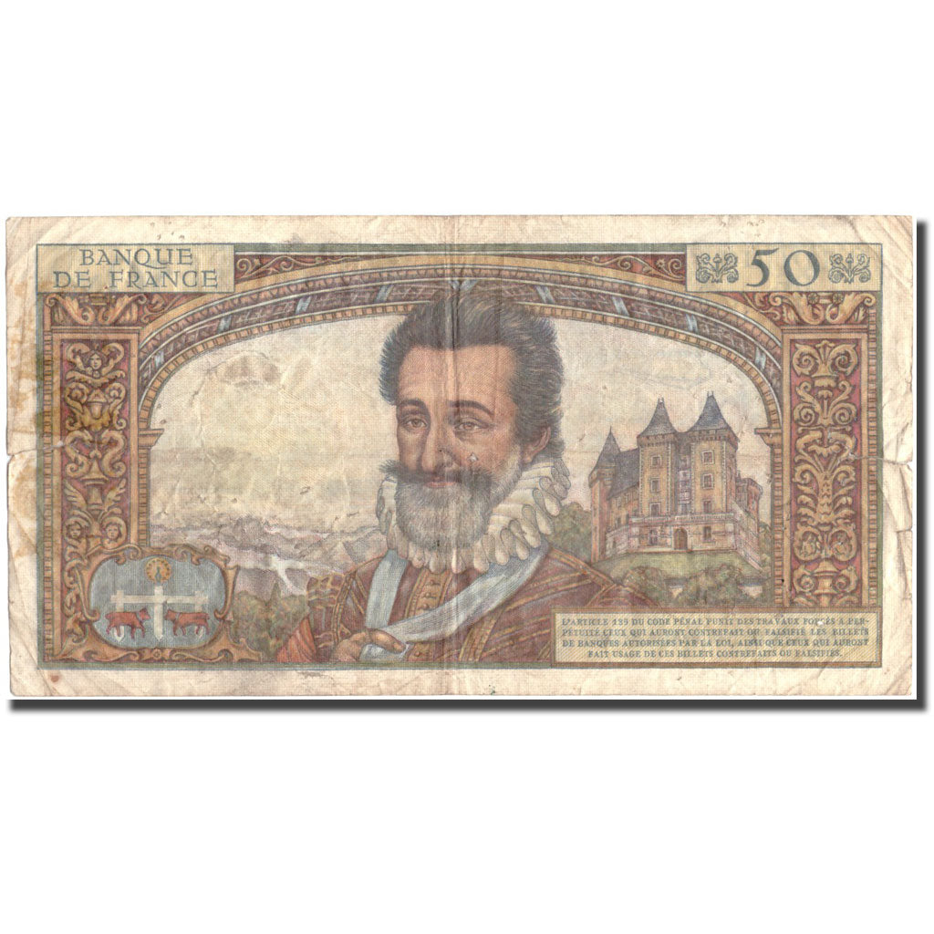 Francia, 50 Nouveaux Francs, 50 NF 1959-1961 ''Henri IV'', 1959, 1959-07-02, MB
