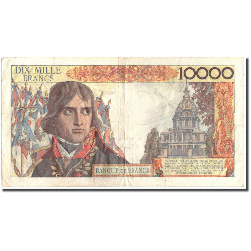 France, 10,000 Francs, 10 000 F 1955-1958 ''Bonaparte'', 1956, 1956-11-02, TTB