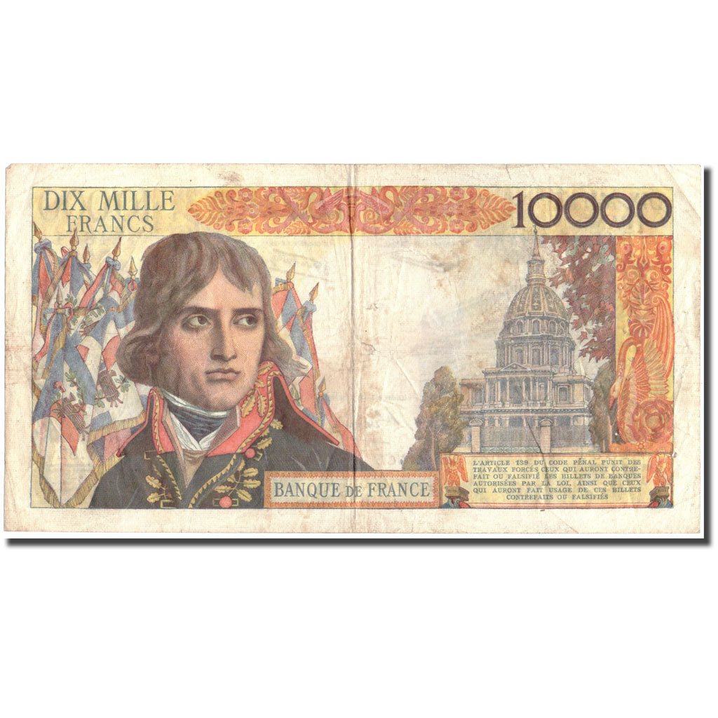 Frankreich, 10,000 Francs, 10 000 F 1955-1958 ''Bonaparte'', 1957, 1957-07-04