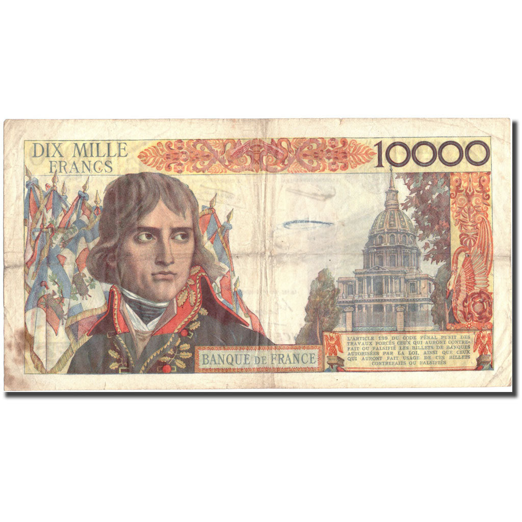 Francia, 10,000 Francs, 10 000 F 1955-1958 ''Bonaparte'', 1957, 1957-04-04, BC