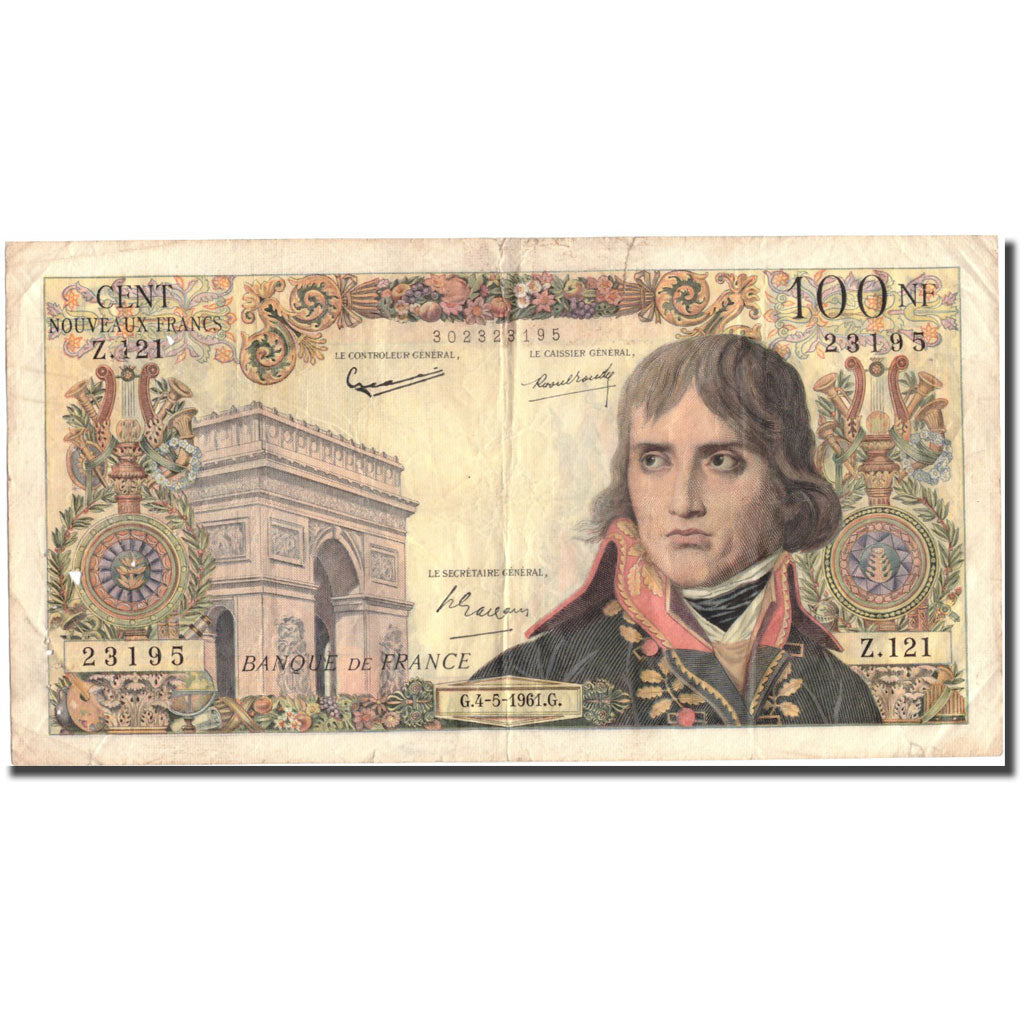 Frankreich, 100 Nouveaux Francs, 100 NF 1959-1964 ''Bonaparte'', 1961