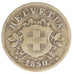 Switzerland, 10 Rappen, 1850, Strasbourg, KM #6, VF(20-25), Nickel, 19.23, 2.40